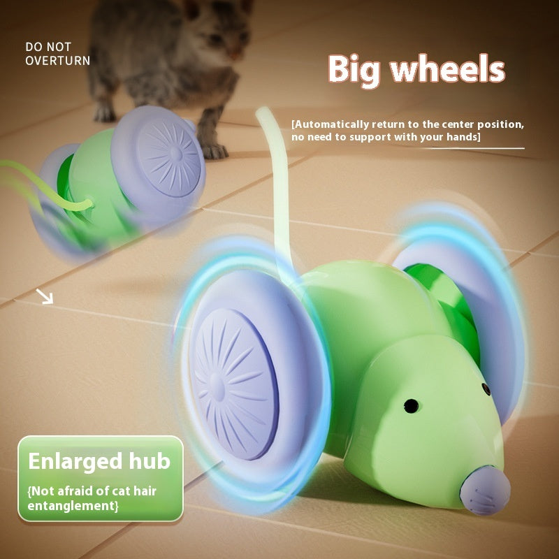 Smart Electric Mouse Cat Toy With Intelligent Obstacle Avoidance System