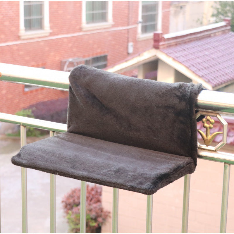 Portable Solid Steel Frame Cat Nest Plush Washable Cozy Bed