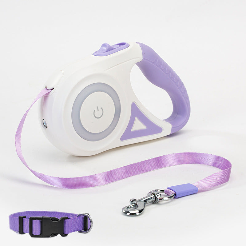Retractable Dog Leash With One Button Brake Control