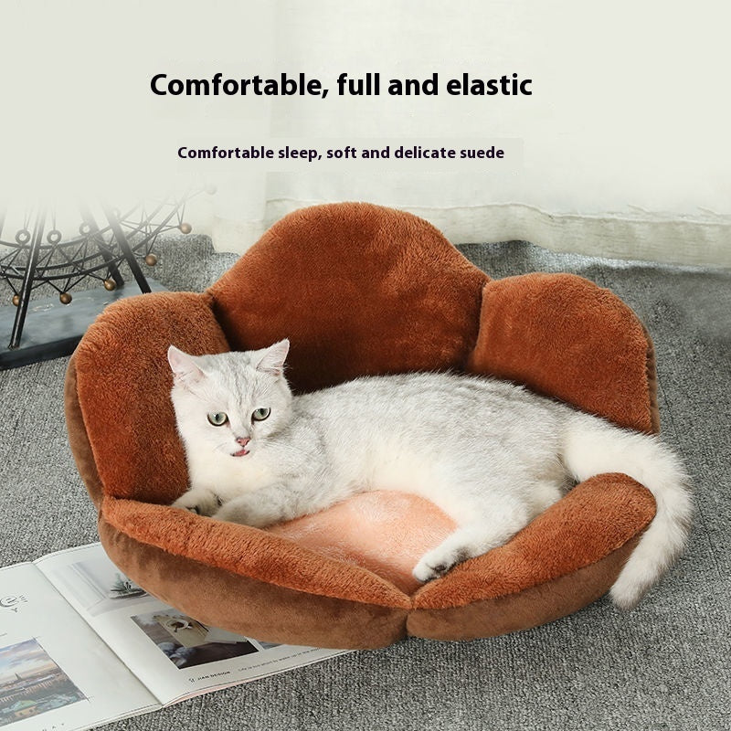 Internet Celebrity Paw-Shaped Pet Nest Universal Four Seasons Bed