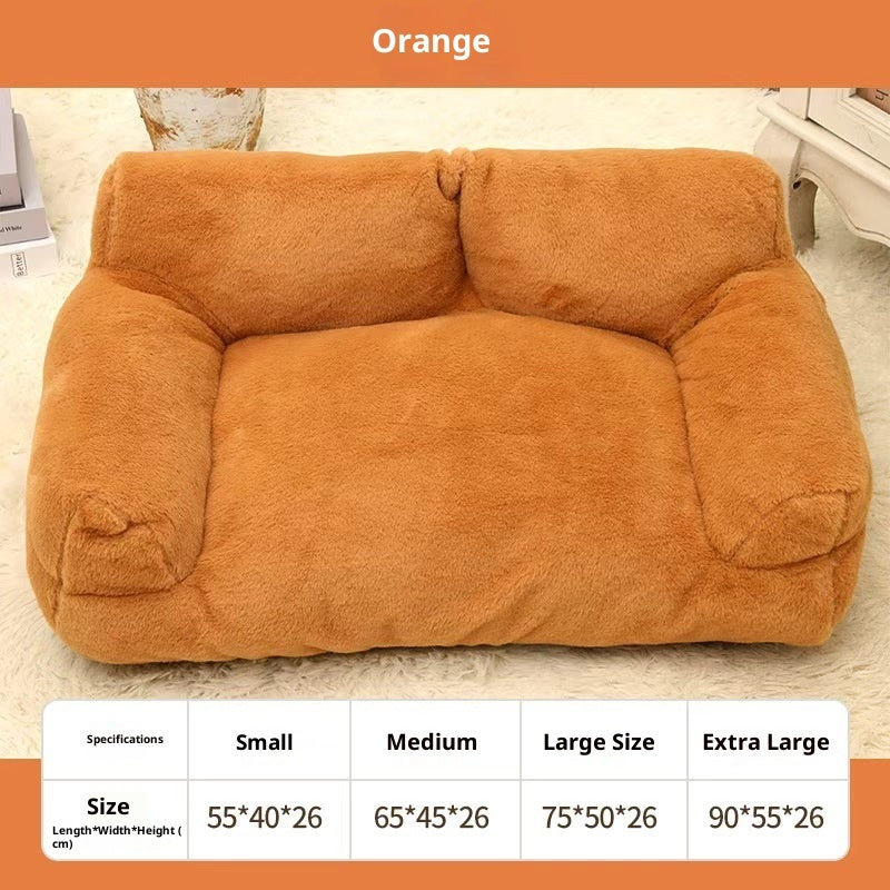 Large Rabbit Plush Pet Sofa Bed for Dogs and Cats