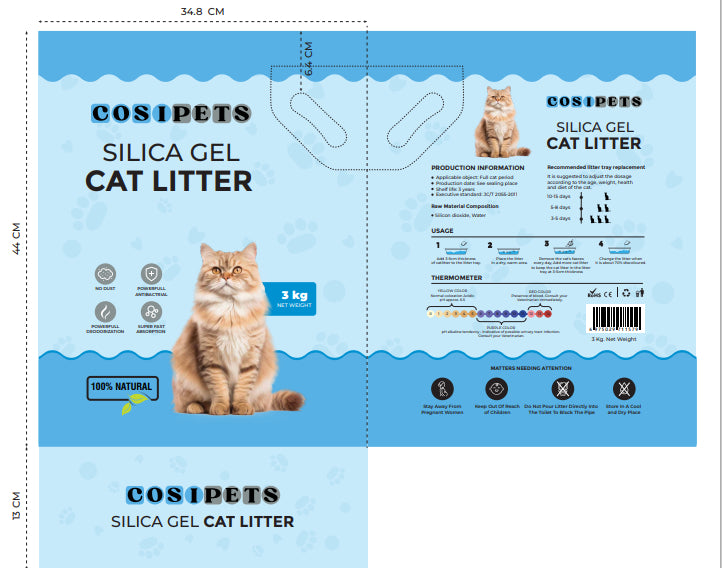 Health Monitoring Silicone Crystal Cat Litter Indicator Urine Detection