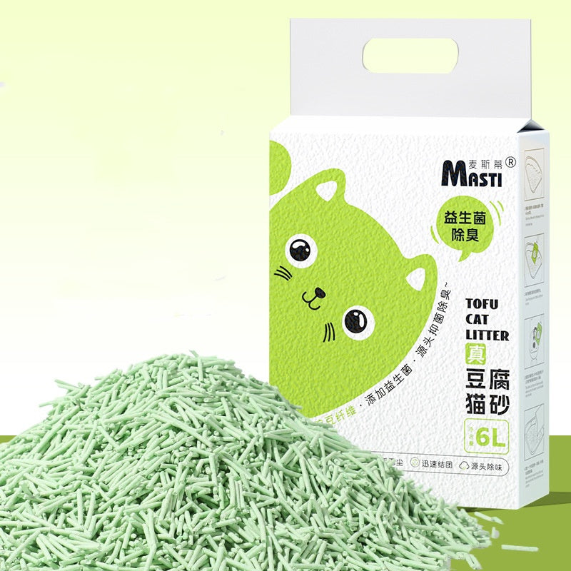 Premium Tofu Cat Litter Probiotics Deodorant 2-2.5kg Multi-Flavors