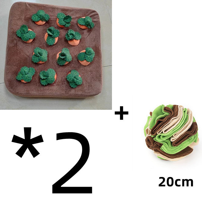 Carrot Snuffle Mat Plush Interactive Chew Toy For Pets