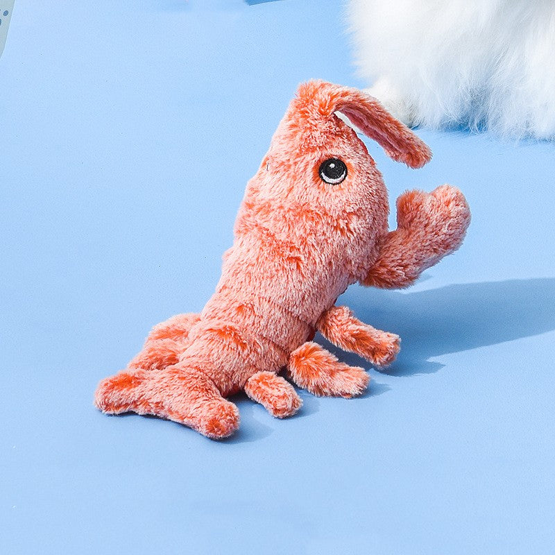 Electric Jumping Lobster Plush Toy Interactive USB Rechargeable