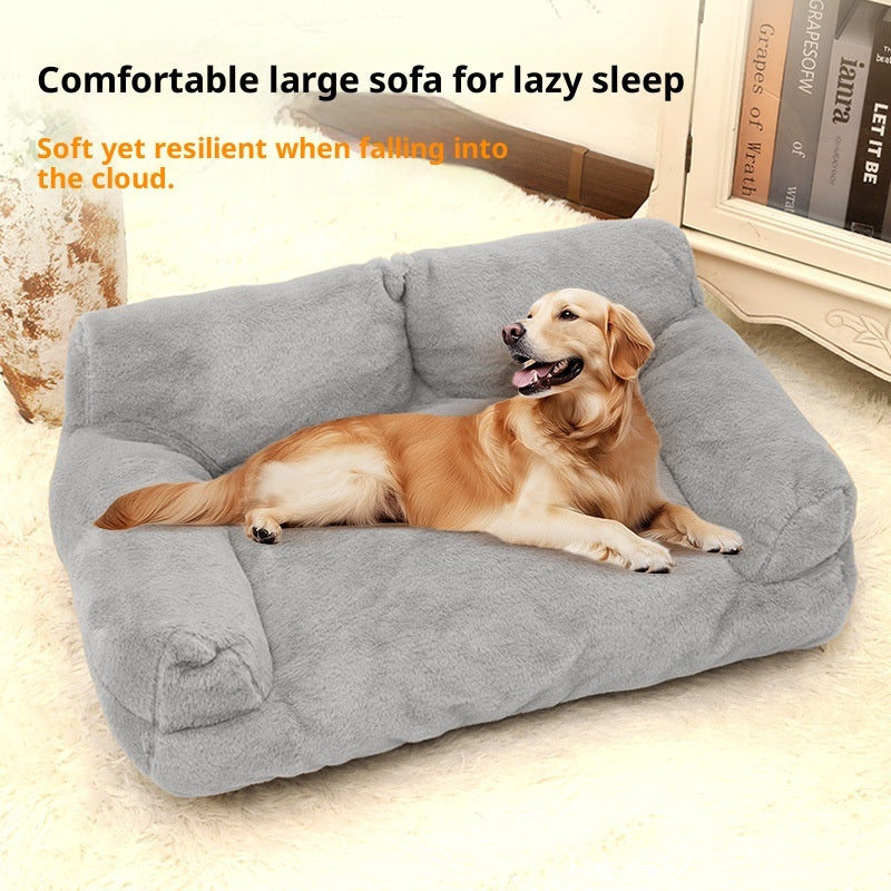 Large Rabbit Plush Pet Sofa Bed for Dogs and Cats