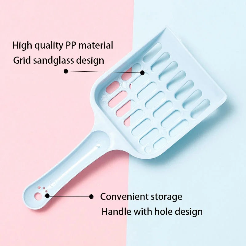 Lightweight Plastic Cat Litter Scoop 20x9x2cm Durable 23g