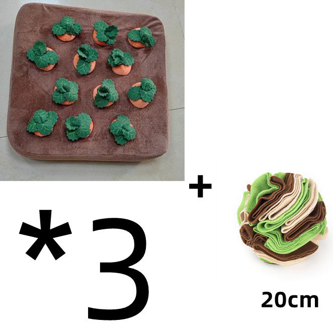 Carrot Snuffle Mat Plush Interactive Chew Toy For Pets