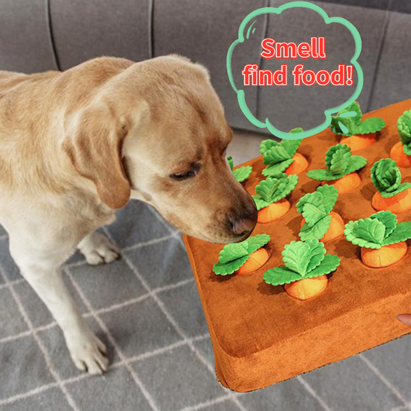 Carrot Snuffle Mat Plush Interactive Chew Toy For Pets