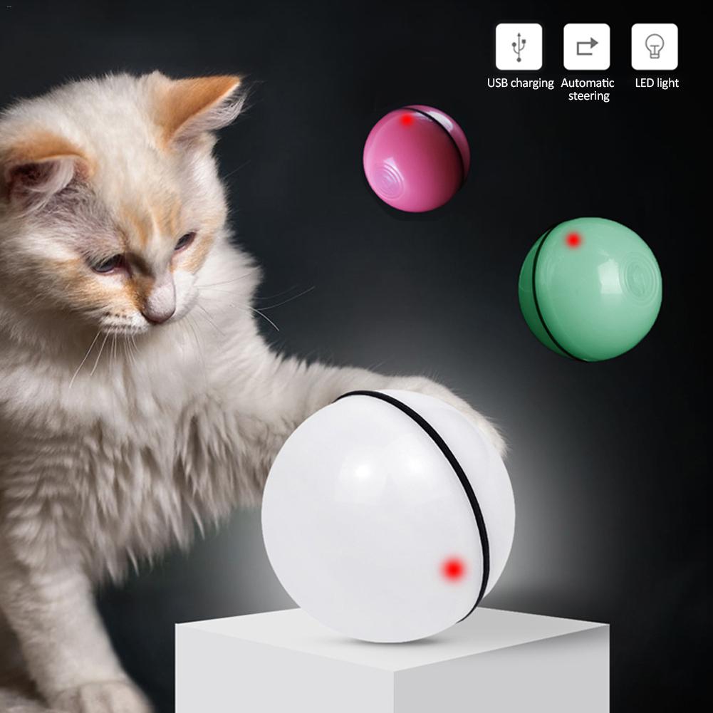 LED Laser Interactive Cat Ball Automatic Rolling Toy